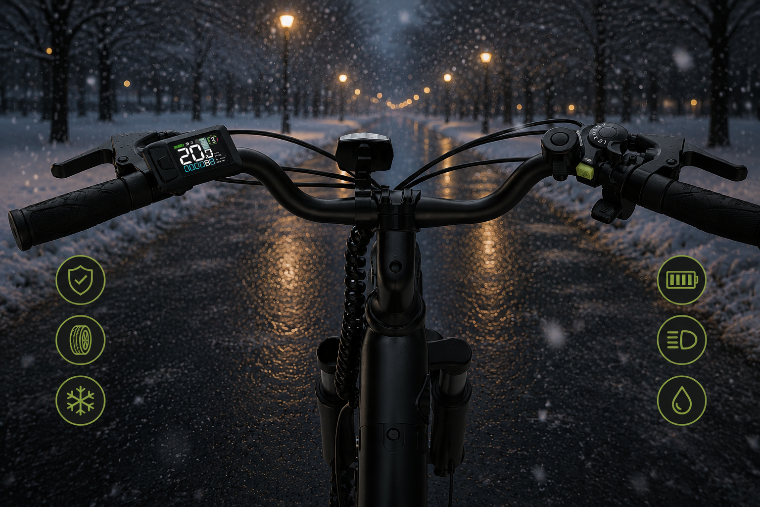 Vinterkørsel på el-cykel